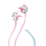 Set de mini-extensions de cheveux avec barette Licorne x2