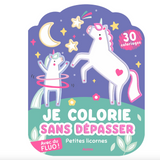 Coloriage sans dépasser - Petites licornes