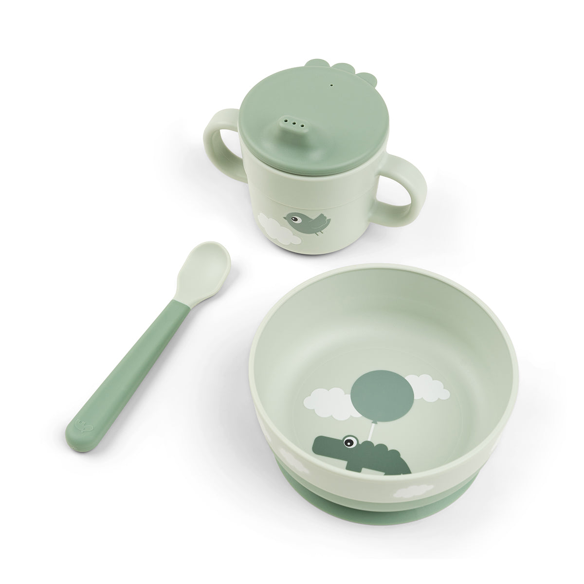 Coffret premier repas ventouse Tiny farm Sable