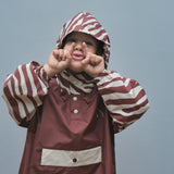 Poncho de pluie - Chocolate Zebra 1-3 ans
