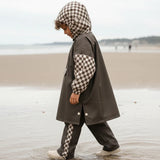 Poncho de pluie - Damier Kaki 3-6 ans