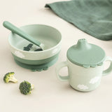 Coffret premier repas ventouse - Vert