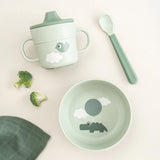 Coffret premier repas ventouse - Vert