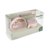 Coffret premier repas ventouse Tiny farm - Rose