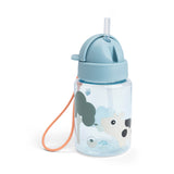 Gourde à paille - tiny farm - bleu - 280 ml
