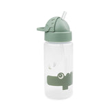 Gourde à paille - croco - vert - 350 ml