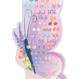 Boucles d'oreilles autocollantes - Papillon