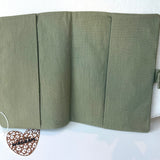 Protège carnet de santé gaze vert olive