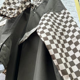 Poncho de pluie - Damier Kaki 3-6 ans