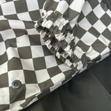 Poncho de pluie - Damier Kaki 3-6 ans