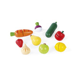 Maxi Set - Fruits et légumes à découper Green Market (bois)