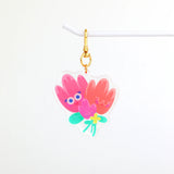 Porte-clés fleurs câlines