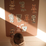 Puzzle magnétique - Safari des animaux