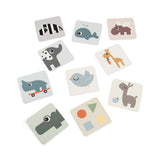 Cartes aux motifs contrastés lot de 10 - deer friends - multicolore