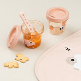 Pot de conservation lot de 2 - tiny farm - rose