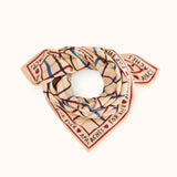 Petit foulard Manika - Cahier macadamia