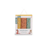 Set de 3 langes imprimés - Trois petits lapins