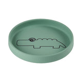 Assiette silicone - Croco - Vert