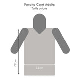 Poncho de pluie Chocolate Zebra - Adulte