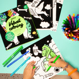 DINOS - COLORIAGE VELOURS
