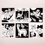DINOS - COLORIAGE VELOURS