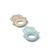 Lot de 2 anneaux de dentition rafraîchissant - Sandy / Dove blue