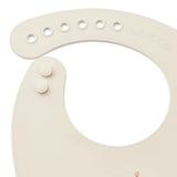 Lot de 2 bavoirs en silicone- Peach Sea shell mix