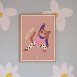 Affiche - Chat aérobie (30 x 40 cm)