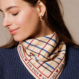 Petit foulard Manika - Cahier macadamia