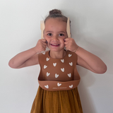 Bavoir Silicone - Caramel