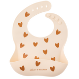Bavoir Silicone - Crème
