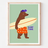 Affiche - Surf time (30 x 40 cm)