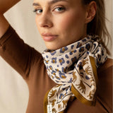Grand foulard - Félinda Macadamia 100x100