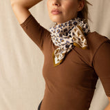 Grand foulard - Félinda Macadamia 100x100