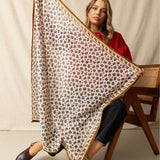 Grand foulard - Félinda Macadamia 100x100