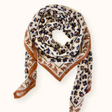 Grand foulard -  Félinda Rust 100x100