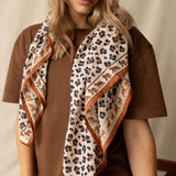 Grand foulard -  Félinda Rust 100x100