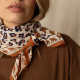 Grand foulard -  Félinda Rust 100x100