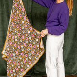 Grand foulard Latika - Coeur tapenade