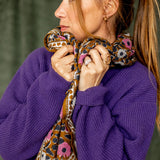Grand foulard Latika - Coeur tapenade