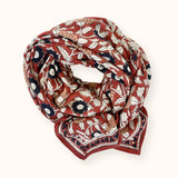 Grand foulard Latika - Coeur fire