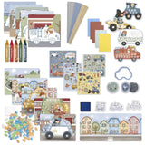 Boîte d'activités créatives XL - ville / Chantier