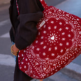 Cabas XXL Bandana rouge