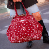 Cabas XXL Bandana rouge