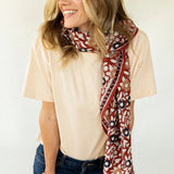 Grand foulard Latika - Coeur fire