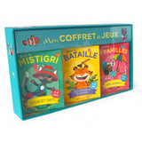 Coffret de 3 jeux de cartes Avec 3 jeux de cartes : 7 familles, Mistigri et Bataille !