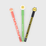 Lot de 3 stylos effaçables - Abeille, champignon, marguerite
