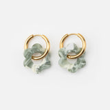 Boucles d'oreilles Fleurette - Marbre
