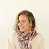 Grand foulard Latika - Coeur macadamia