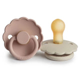 Tétines DAISY Latex - 2-Pack / Blush Cream